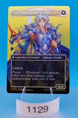 MTG Cecil, Dark Knight (Borderless) Final Fantasy Foil #380 - Image 2