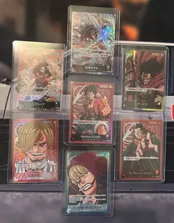 One Piece CCG Leader Bundle Lot of 7 Cards All NM Never Played - Image 2