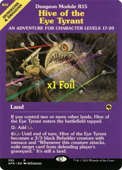 MTG Foil DM Adventures in the Forgotten Realms AFR Hive of the Eye Tyrant MINT - Image 1