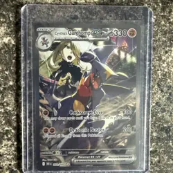 Pokemon S&V 2025 Destined Rivals Cynthia's Garchomp EX Sir Holo Card 232/182 - Image 1