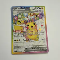 The Pokemon Company Pikachu ex 219/191 SV08 Holo Full Art Ultra Rare 200HP - Image 1
