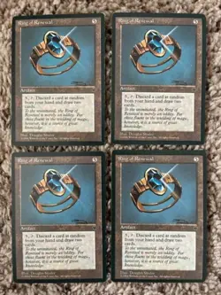 MTG- Ring of Renewal x4 - Fallen Empires - Reserved List - Image 1