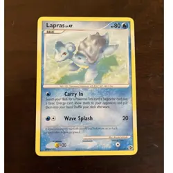 Pokemon Lapras 21/106 DPBP#155 Regular 80 HP Basic Wave Splash Card English - Image 1