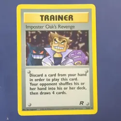 Pokemon Card - Imposter Oak's Revenge trainer - Team Rocket set - Image 1