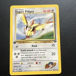 Koga’s Pidgey 1st Edition Gym Challenge 80/132 WOTC Vintage Pokemon - Image 1