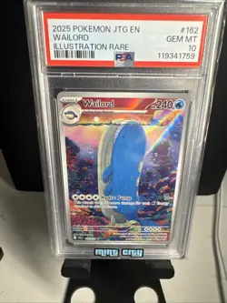 2025 POKEMON JTG EN-JOURNEY TOGETHER #162 WAILORD ILLUSTRATION RARE - Image 1