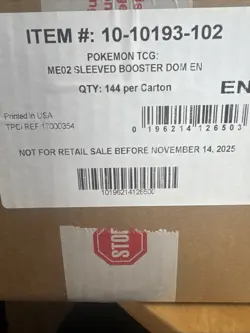 Pokemon Phantasmal Flames Sealed Sleeved Booster Case - Image 1
