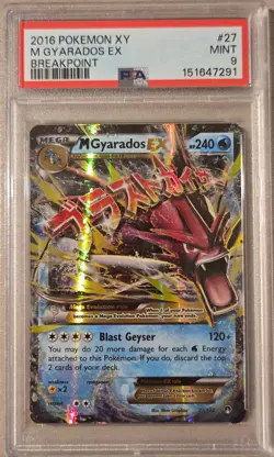 Pokemon M Gyarados EX 2016 Breakpoint 27/122 PSA 9 - Image 1