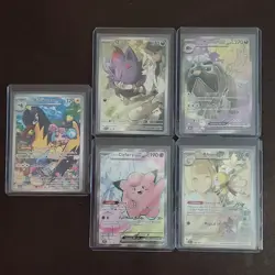 5 Pokemon Card Bundle NM - Lillie Full Art, N Zorua Promo, Illustration Rares - Image 1