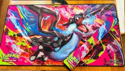 Pokemon TCG Mega Charizard X EX UPC Playmat Gaming Mouse Pad New - Image 3
