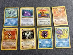 Lot Of 8 Pokemon Fossil Cards 1999 Wizards Number 17/18/19/22/24/26/32/44 - Image 1