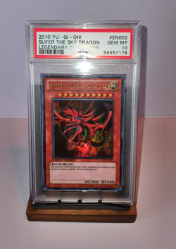 YuGiOh Slifer the Sky Dragon LC01-EN002 Ultra Rare Legendary Collection PSA 10 - Image 1