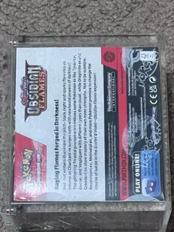 Obsidian Flames Booster Box Factory Sealed Pokemon English with acrylic case. - Image 5