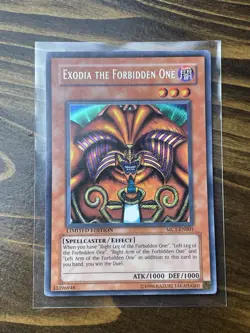 Yu-Gi-Oh! TCG Exodia the Forbidden One MC1-EN001 Secret Rare Limited LP - Image 1