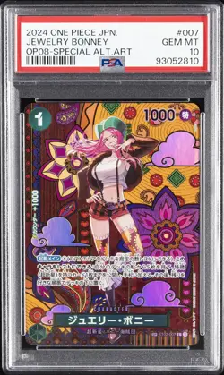 2024 ONE PIECE JAPANESE OP08-TWO LEGENDS #007 JEWELRY BONNEY PSA 10 - Image 1