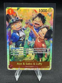 Ace & Sabo & Luffy OP13-007 One Piece TCG English - SR Foil NM - Image 1