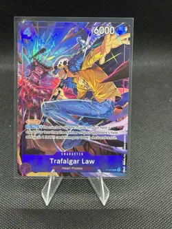 Trafalgar Law Promo P-093 Illustration Box 6 Promo Foil Purple Foil One Piece - Image 1