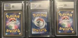 Pokemon graded cards Lot Of 3 Illustration Rares and Tag Team - Image 2