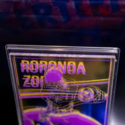 Roronoa Zoro Premium Clear Acrylic Card One Piece CCG Redemption Prize - Image 3