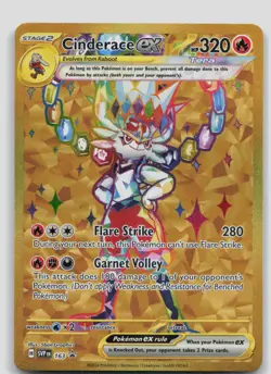 Cinderace ex Holo Promo SV: Scarlet & Violet Promo Cards 163 NM - Image 1