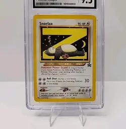 CGC 9.5 MINT+ Snorlax Z # 49 WOTC Black Star Promo Pokemon League Card Graded - Image 3