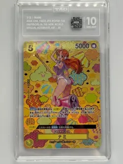 TAG 10 Nami OP08-106 Emperors In The New World Japanese One Piece Card Special - Image 1
