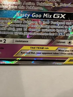 Unbroken Bonds Muk & Alolan Muk GX - 61/214 - Pokemon Card - NM - Image 5