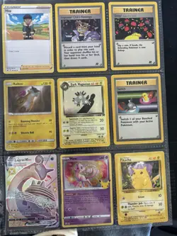 Pokemon Card Lot Pikachu Mew Holo Lapras VMAX Dark Magneton Team Rocket Trainers - Image 1