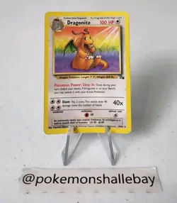 Dragonite 19/62 - Fossil Set *DMG* Rare Pokemon Card - Image 1