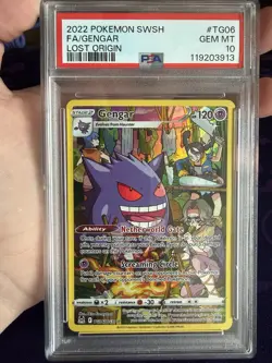 Gengar TG06/TG30 Swsh11: Lost Origin Trainer Gallery Holo Card PSA 10 Gem Mint - Image 1