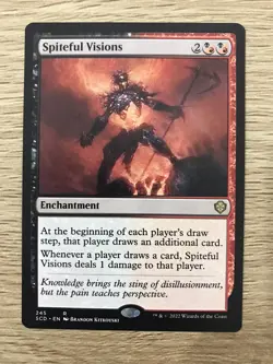Spiteful Visions MTG Magic the Gathering Card NM Near Mint Starter Commander SCD - Image 1