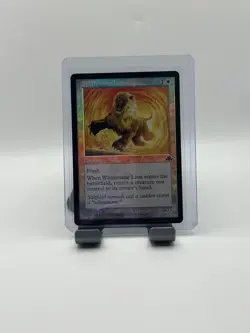 MTG, Whitemane Lion FOIL $3 ORDER MIN 277 NM (Retro Frame) Dominaria Remastered - Image 1