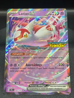 Pokemon Latias ex SSP 076/191 Promo Near Mint Karte Sturmische Funken Deutsch - Image 1