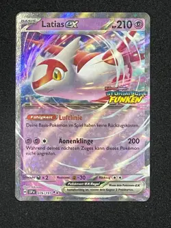 Pokemon Latias ex SSP 076/191 Promo Near Mint Karte Sturmische Funken Deutsch - Image 2