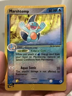 Pokemon Marshtomp Ruby and Sapphire Reverse Holo Lightly Played Condition LP - Image 1