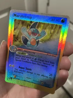 Pokemon Marshtomp Ruby and Sapphire Reverse Holo Lightly Played Condition LP - Image 4