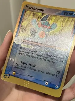Pokemon Marshtomp Ruby and Sapphire Reverse Holo Lightly Played Condition LP - Image 5