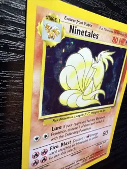 Pokemon TCG Ninetales Base Set 12/102 WotC Vintage 1999 Holo Rare - Image 2
