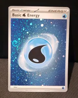POKEMON 151 (1x) COSMOS HOLO SWIRL WATER ENERGY NM CONDITION #6 - Image 1