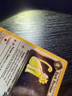 TCG POKEMON DARK PERSIAN HOLO BLACK STAR PROMO 17 Damaged - Image 2