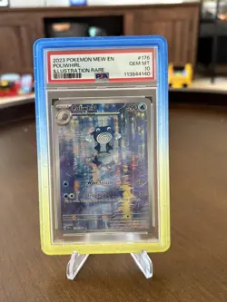 Pokemon 2023 Poliwhirl 176/165 Illustration Rare 151 GEM MINT PSA 10 - Image 1