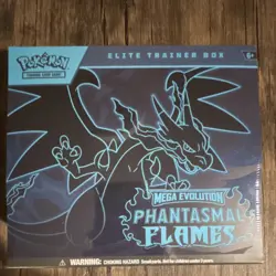 Pokemon Mega Evolution Phantasmal Flames Elite Trainer Box English 2024 - Image 1