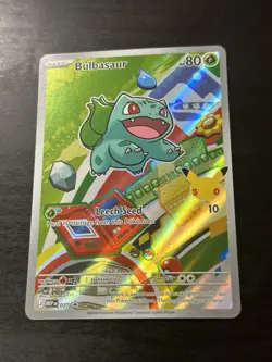 Bulbasaur MEP 037 First Partner Illustration Rare Promo Pokemon NM - Image 1