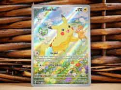 Pokemon PIKACHU SVP 088 HOLO FULL ART | NM Near Mint | Paldea Adventure | 2024 - Image 2