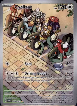 Cyclizar #215/182 Illustration Rare Paradox Rift Pokemon 2023 NM - Image 1