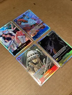 One Piece OP-14 SR Bundle (Law, Jinbe, Gecko Moria, Ms. All Sunday) Set Of 4 NM - Image 2