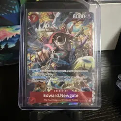 One Piece TCG CCG Edward.Newgate St15-002 PRB02 Alt Art English NM Foil - Image 1