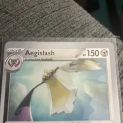 Pokemon Aegislash 58/88 Reverse Holo Error Words From Other Card On Top Miscut - Image 2