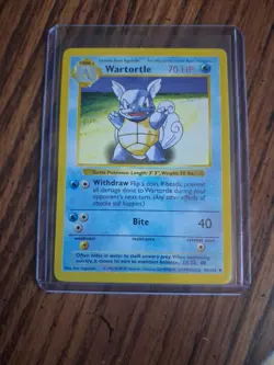 Pokemon Card - Wartortle Base Set 42/102 - Shadowless - RARE - Image 1