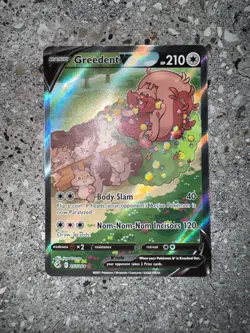 Pokemon TCG Cards Greedent V 257/264 Fusion Strike Alt Art - Image 3